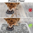 Pet Food Mats for Floor, Absorbent Dog Mat for Food and Water Dispenser Mat, Dog Food Mat Quick Dry Cat Food Mat Pet Supplies