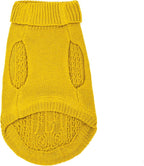 Stretchy Cat Sweater - 17 Colors & 6 Sizes | Snug Winter-Ready Knit for Boy/Girl Cats & Kittens(Dark Yellow, X-Small)
