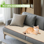 Natural Sisal Cat Wall Climbing Carpet, Wall Scratcher Carpet Mat Pad, Cat Climbing Wall, Tall Scratching Post, Wall Floor Couch Sofa Protector, Scratching Pad for Indoor Cats （39.3" Lx15.7 W, 1PC）