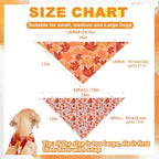 PAWCHIE Dog Bandanas Small Reversible Styles Pet Triangle Scarf Bibs - Adjustable with Two Snaps - Kerchief Set Accessories for Dogs, Puppy, Cats