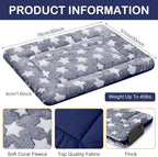 VitalCozy 4 Pcs Dog Crate Pads, Ultra Soft Warm Washable Anti-Slip Kennel Bed Mat for Pets, Reversible, Replaceable, Cozy Cage Liner for Small Medium Large Dogs and Cats(20 x 30 x 1.6 Inch,Blue)