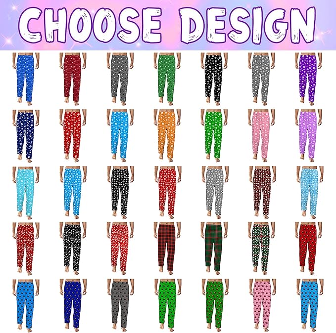 Custom Couple Pajama Pants Sock with Funny Face, Personalized PJ Anniversary Birthday Women Men Pants