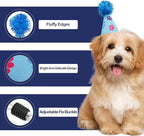 6pcs/Pack Mini Dog Party Hats for Small XS Cat Puppy Doggie Kitten Rabbit Stuffed Animals Birthday Holiday Party Grooming Accessories