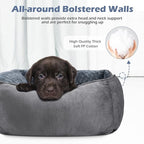 INVENHO XX-Large Dog Bed for Large Medium Small Dogs, Rectangle Washable Dog Bed, Orthopedic Dog Bed, Soft Calming Sleeping Puppy Bed Durable Pet Cuddler with Anti-Slip Bottom XXL(42"x30"x10")