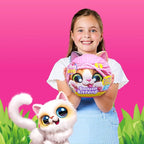 Pets Alive Smitten Kittens Series 2 (Calico Cat) by ZURU – Interactive Plush Cat Toy with 10 Sounds, Surprise Unboxing, Soft Collectible Pet for Ages 3+