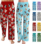 Personalized Face Pajama Pants for Men Women Custom Photo Printed Pajamas Bottoms Trousers Gift for Christmas Birthday