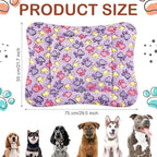 Tuanse 4 Pack Ultra Soft Dog Cat Bed Mat Small Animal Guinea Pig Bed with Cute Print Reversible Fleece Dog Crate Kennel Pad Cozy Washable Thickened Hamster Pet Beds Mat(30 x 22 Inches,Vivid Color)