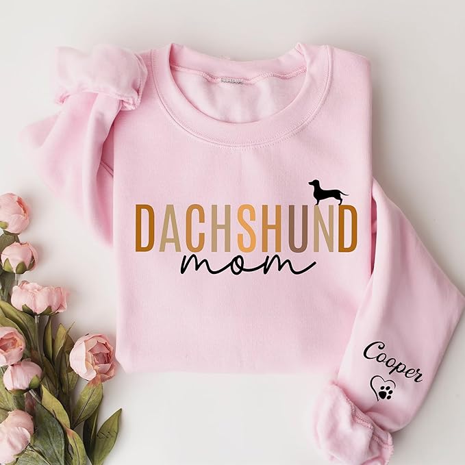 Personalized Dog Sweatshirt for Pet Lovers, Custom Name Crewneck, Cozy Gift for Dog Owners