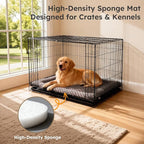 Dog Bed Mat, Dual-Sided Dog Crate Bed Mat - Ultra Soft & Machine Washable Kennel Pad for Medium Dogs, All-Season Comfort Pet Bed for Crates, Travel, and Home, Light Brown, 30 x 18 Inch