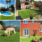 Artificial Grass Rug Outdoor Indoor 2FTX88FT Fake Grass Carpet Green Synthetic Grass Pet Turf Realistic Faux Grass Rug with Drain Holes for Garden Lawn Landscape Balcony Home Decor Patio
