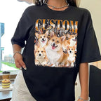 NAZENTI Custom Bootleg Rap Tee, Custom T-Shirts with Picture, Retro Custom Bootleg, Valentine's Gifts for Him Her