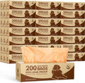 Sherr 20 Boxed Rolls 4000 Counts Dog Poop Bags Bulk Leak Proof Dog Waste Bags Universal Pet Doggy Waste Poop Box for Puppy Pets Outdoor Walking and Travel, 20 Rolls of 200(Orange)