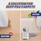 PANTHER ARMOR Cat Carpet Protector for Deep Pile Carpet, Stop Cats from Scratching Carpets, Door Edge Protector, Plastic Runner Mat, 15.7” x 43.3”