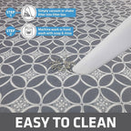 Drymate Cat Litter Box Mat, Litter Trapping Mat, Waterproof, Urine-Proof, Absorbent, Machine Washable, Soft on Paws, Contains Mess, Protects Floors, Kitten Supplies, Indigo Grey, 29x36 XL