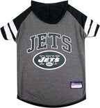 Pets First NFL New York Jets Hoodie for Dogs & Cats. | NFL Football Licensed Dog Hoody Tee Shirt, Small| Sports Hoody T-Shirt for Pets | Licensed Sporty Dog Shirt
