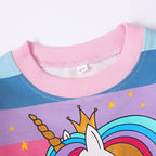 RETSUGO Toddler Baby Girls Sweatshirts Casual Pullover Crewneck Winter Long Sleeve Tops Shirts Clothes 3T-8T