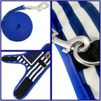 Cat Harness and Leash for Walking Escape Proof, Adjustable Cat Vest Harness, Padded Stylish Cat Walking Jackets, Sailor Suit Navy, Medium