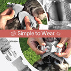 TwoEar Cat Harness Escape Proof, Soft Dog Vest Harness Adjustable, Breathable Mesh Step-in Puppy Walking Jacket Reflective Easy Control for Extral Small Pets for Outdoor Walking(XXS, Grey)