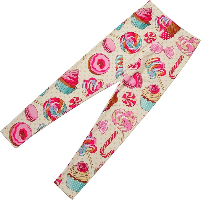 Girl Unicorn Leggings Kid Rainbow Print Legging Tights Trousers Slim Long Pants
