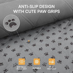 Luciphia 100% Waterproof Couch Cover Blanket for Dogs Anti-Slip Pet Couch Protector Sofa Mat Puppy Cat with Non-Slip Bottom, Light Grey, 68x82 Inch