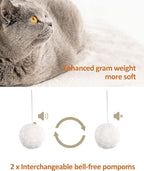 FourFurPets 43.8in 3-Tier Modern Cat Tree Tower Condo, Cat Scratch Posts for Indoor Cats, Big Plate, Two 19.7in Full Sisal Scratching Posts, Greige