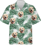 DILYPOD Custom Hawaiian Shirt with Face, Personalized Button Down Hawaiian Shirts for Men, Women, Photo Hawaiians Shirt