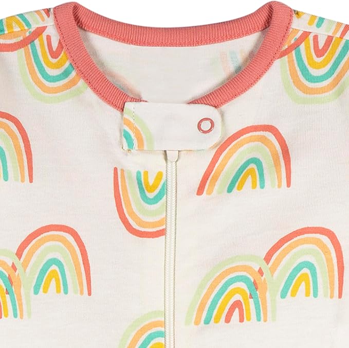 Onesies Brand Baby Girls' 4-pack Sleep 'N Play Footies Multi Pack