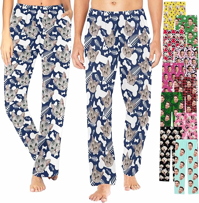 Custom Pajama Pants Customized Pajamas For Men Women Funny Xmas Pjs