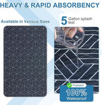 OUTCREATOR® Washable Bed Pads 34" x 56" (Pack of 2), Incontinence Mattress Protector, Anti-Slip Waterproof Underpads for Adults Kids Elderly Pets, Absorbency & Reusable Bedwetting Pads (Navy Blue)