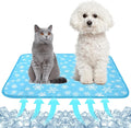 NACOCO Summer Pet Cooling Mat - Cat Dog Cushion Pad Sleeping Cool Snowflake Comfortable Soft for Pets Kids and Adults (Blue Snowflake, M)