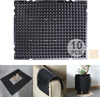10 Packs Scat Mat for Cats, 13X16 inches Pet Deterrent Spikes, Indoor Outdoor Humane Cat Repellent Fence (Black)