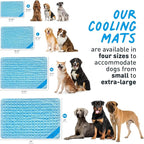 INSPECTOR TAIL Self Cooling & Traveling Mat + Free String Bag Pack/Washable & Portable Pet Soft Pad for Indoor or Outdoor/Perfect for Dog & Cats for Car Travel Kennel Sofa Bed Floor/Blue