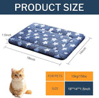 Dog Bed Mat, Reversible Crate Pad & Cute Dog Bed - Machine Washable Kennel Mat with Ultra Soft for Small Dogs & Cats