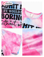 PATPAT Girls Crewneck Short Sleeve Graphic Tees Animal Print Shirts Cute Summer Outfits 5-12 Years