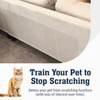 18 Pack XL Anti Cat Scratch Furniture Protector - Couch Protector from Cat Claws w/Twist Pins - Heavy Duty, Strong, Clear, Easy-to-Apply Scratching Deterrent and Shield for Sofa