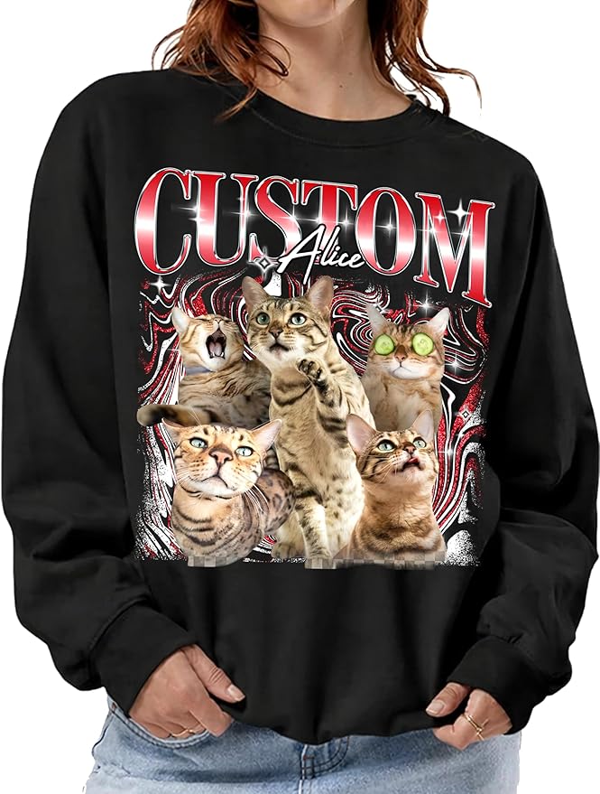 NAZENTI Custom Valentine Shirt Gifts for Boyfriend, Customized Bootleg Rap Tee