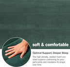 Dog Crate Pad, Ultra Soft & Anti-Slip Kennel Mat, Secure Fit for Metal Crates & Dog Cages, Washable Cozy Bed for Small Medium Large Dogs (Green, M(28"*16"*1.5"))