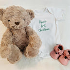 COUPLEHOODIES Personalized Baby Onesie Bodysuit – Custom Embroidery Gift for Pregnancy Reveal Baby Shower or First Grandchild