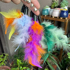 AcceLeah Cat Worm Toy Refills - Assorted Teaser Wand Toys with Bell (11 Pcs)