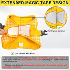 AIITLE Easy Walk Dog Vest Harness and Leash Set, Pet Supply No Pull, Breathable Mesh, Reflective Stripes, Adjustable Escape Proof Pet Outdoor Harnesses for Medium Dogs Yellow L