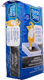 Fresh Step Charcoal Litter Box Pads - Ultra-Absorbent Cat Litter Pads with Activated Carbon for Odor Control, 16.9" x 11.4" - 7 Count