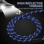 Long Dog Leash for Training 15Ft-Reflective Nylon Rope with Swivel Hook-Recall Agility Lead for Large Small Medium Dogs Outside Walking Hiking-Royal Blue