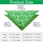 ARING PET St Patrick's Dog Bandana 2 Pack-Green Clovers Dog Bandanas, Reversible Shamrock&Beer Dogs Triangle Bibs Trefoil Pet Scarf for Dogs and Cats