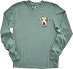 Custom Dog Photo Shirt, Cute Cat Mom Dad Gifts, Pet Lover Long Sleeve Shirts and Sweatshirts, Sentimental Memorial Personalized Gifts for Christmas, Birthday Multiple Colors