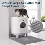UPSKY Cat Litter Mat, Large Kitty Litter Trapping Mat Soft on Kitty Paws, Litter Box Mat Keep Floor Clean, 31" x 24" Waterproof and Washable Trapping Mats Catcher Pad for Scatter Control