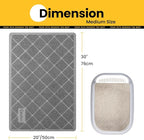 Cat Litter Mat Litter Trapping Mat, 30" x 20" Premium Durable PVC Grid Mesh with Scatter Control, Non-Slip, Less Waste Cat Litter Box Mat, Soft on Kitty’s Paws, Urine Waterproof