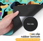 Spring Dachshund Pet Feeding Mat 24x16 Inch Cute Pet Feeding Area Mat Pet Food Mat Pet Mats for Food and Water Dog Mat for Food and Water Indoor Feeding Corner Kitchen Floor Decor