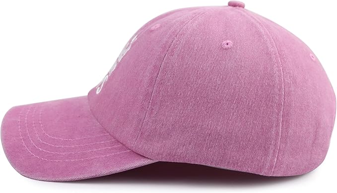 Just a Girl Who Loves Cats Hat for Women, Funny Adjustable Embroidered Cat Mom Baseball Cap