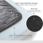 Orthopedic Memory Foam Dog Bed for Large Dogs, Cooling Dog Beds -Waterproof Pet Bed Mats for Crate with Removable Washable Cover,Ideal for Arthritic Dogs (47inch,110Lbs)