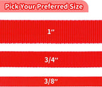 HIKISS Long Dog Leash Obedience Recall Training Agility Lead with Thickening Material for Large Dog - 15ft 20ft 30ft 50ft 100ft Training Leash(Red 30ft)